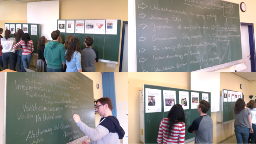 Collage mit Bildern aus der Klasse in Deutschlandsberg