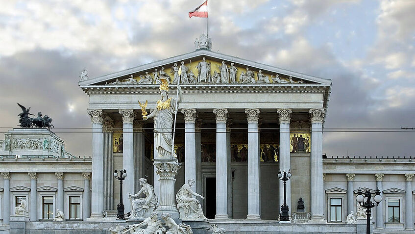 Foto vom österreichischen Parlament